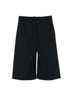 Shorts gessati per bambino Paolo Pecora Kids blu con coulisse PP4192 BLU PAOLO PECORA KIDS 