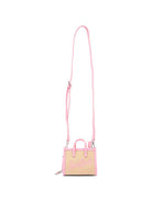 Borsa Vivian Micro MC2 Saint Barth beige con bordo a contrasto VIMS001 00415L MC2 ST. BARTH KIDS 