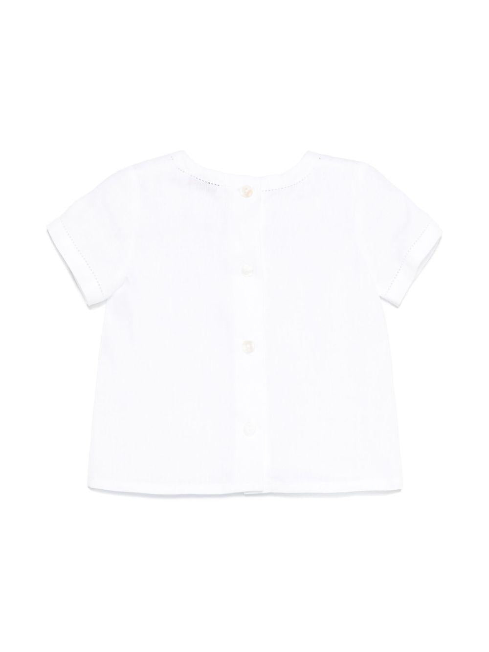 Camicia per neonato JESURUM BABY Leonardo bianco con dettaglio traforato LEONARDO VAR.03 JESURUM 