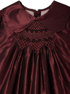 Abito per neonata Bonpoint rosso con colletto alla Peter Pan W05XDRW00008 052B BONPOINT 