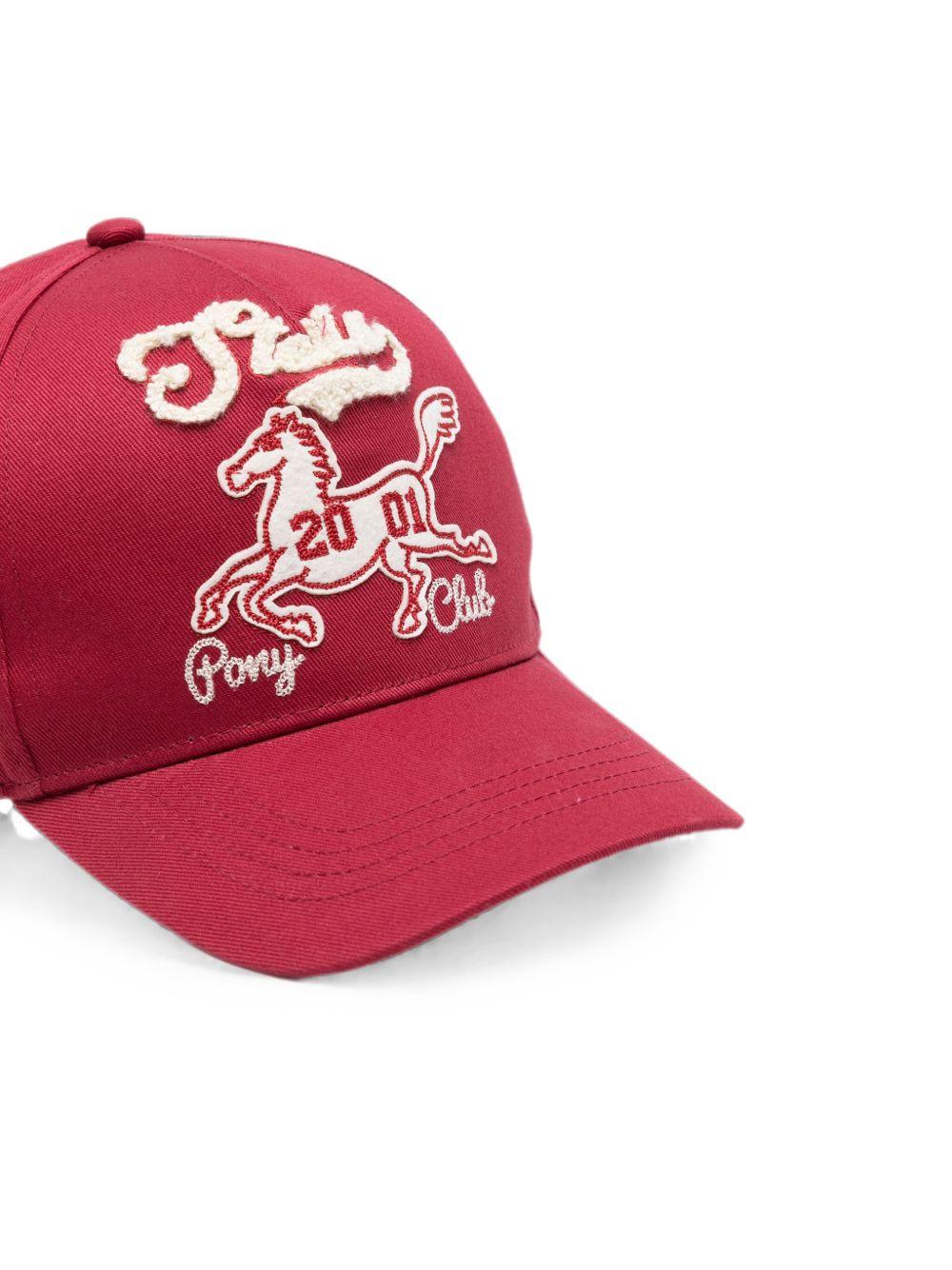 Berretto per bambino Stella McCartney Kids rosso con toppa sul davanti TZ0B27 Z3838 416 STELLA McCARTNEY KIDS 
