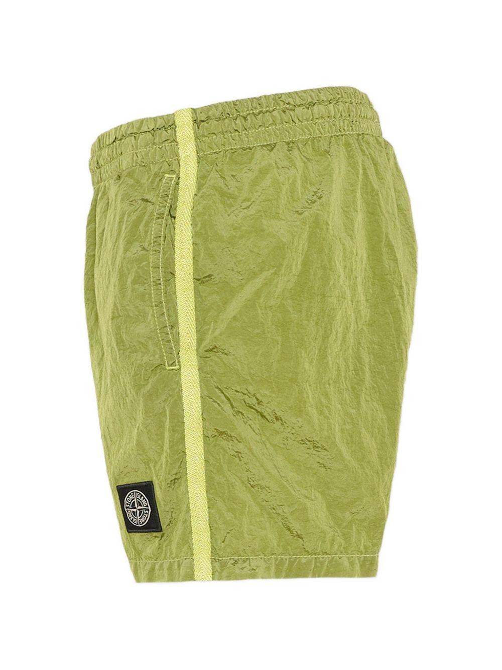Costume da bagno per bambino Stone Island Junior verde con logo L1S16B100002S0043 V005F STONE ISLAND KIDS 