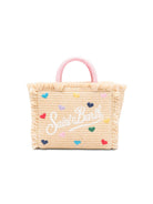 Borsa Vanity Mini MC2 Saint barth beige con motivo a cuore VAMI009 00344L MC2 ST. BARTH KIDS 