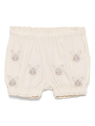 Pantaloncini per neonato Donsje Carson beige con ricamo all-over 3029802 00003 DONSJE 