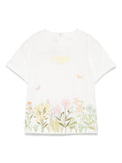 T-shirt per neonata Fendi Kids bianco con logo BFI168 7AJ F0TU9 FENDI KIDS 