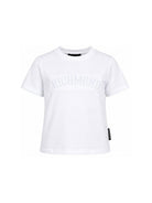 T-shirt per bambino John Richmond Junior bianca con dettaglio logo RBP26077TS WHITE JOHN RICHMOND KIDS 