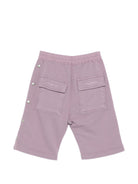 Shorts per bambino Rick Owens Kids viola con vita elasticizzata BG01F3373FP 36 RICK OWENS KIDS 
