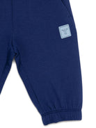 Pantaloni sportivi per neonato Emporio Armani Kids blu con applicazione logo EB001101 AF10126 UB105 EMPORIO ARMANI KIDS 