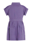 Abito per bambina Bonpoint viola con motivo a righe C06GDRW00002 258 BONPOINT KIDS 