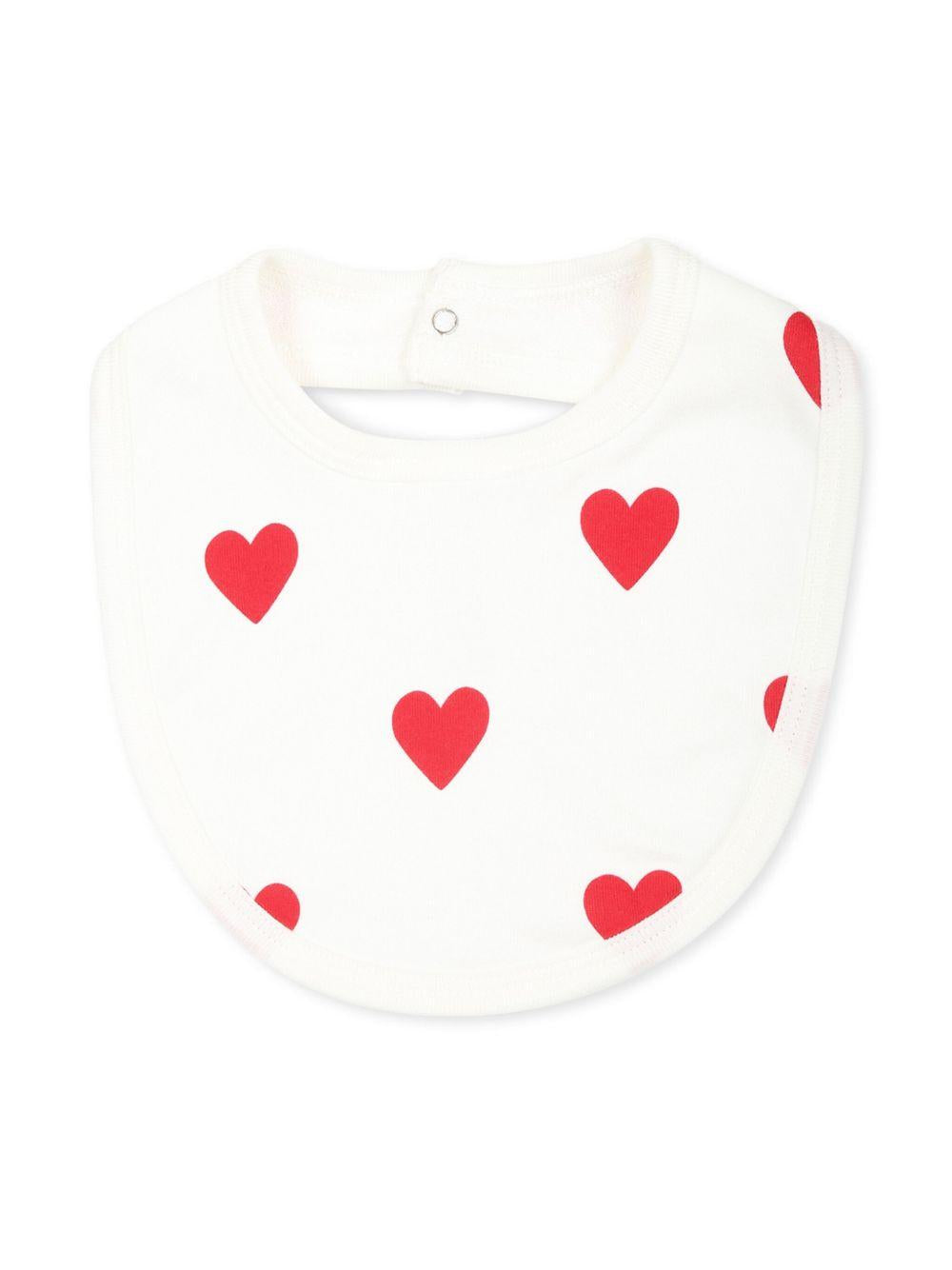 Set di due bavaglini per neonati Patit Bateau bianco con stampa grafica all-over A0ASH 03 PETIT BATEAU 