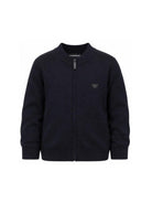 Cardigan per bambino Emporio Armani Kids blu con chiusura con zip EB000439 AF28773 UB118 EMPORIO ARMANI KIDS 