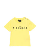 T-shirt per neonato John Richmond Junior gialla con dettaglio logo RIP26002TS YELLOW B. JOHN RICHMOND KIDS 