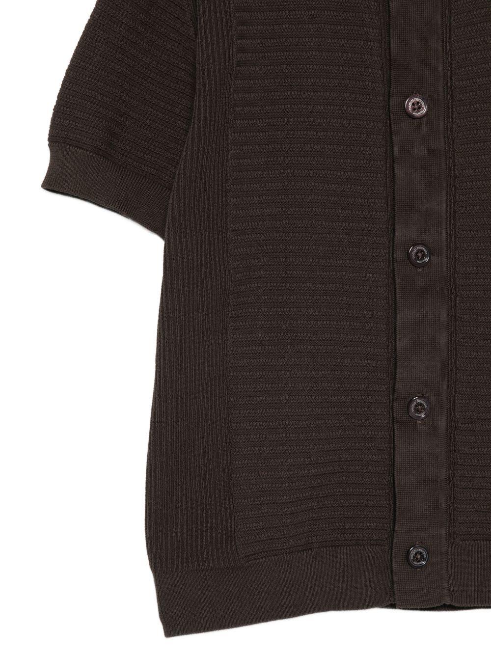 Camicia per bambino Paolo Pecora Kids marrone testurizzata PP4276 EBANO PAOLO PECORA KIDS 