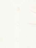 Cardigan per neonato La Stupenderia bianco con design lavorato a maglia WCCR63 802 LA STUPENDERIA 