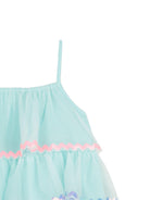 Abito per bambina Billieblush azzurro con design a balze U21986 76G BILLIEBLUSH KIDS 