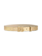 Cintura per bambina Dolce & Gabbana Kids oro con fibbia con logo EE0068 AC459 8H944 DOLCE & GABBANA KIDS 