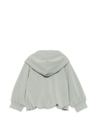 Felpa per neonata Emporio Armani Kids verde con chiusura con zip EG000909 AF16133 U9019 EMPORIO ARMANI KIDS 