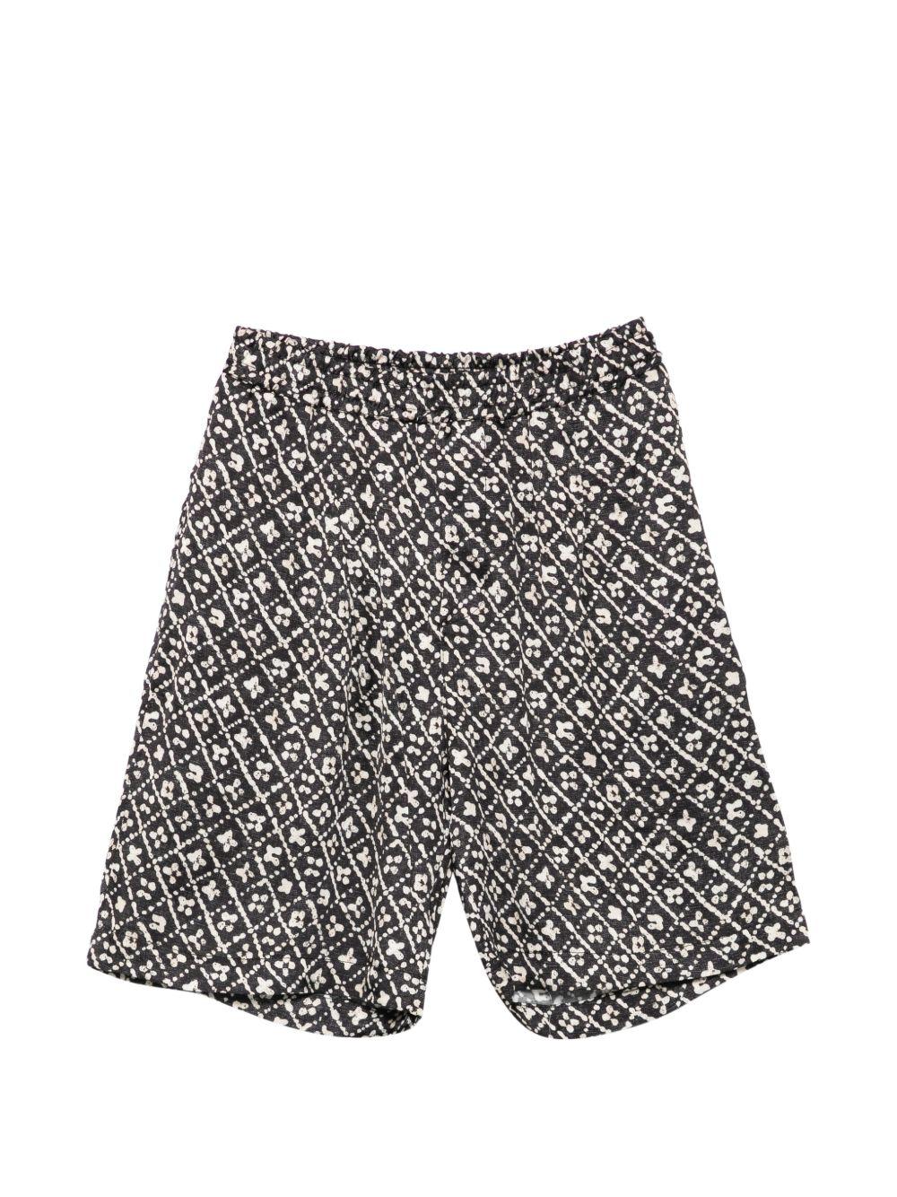 Shorts per bambino Paolo Pecora Kids nera a fantasia PP4293 NERO PAOLO PECORA KIDS 