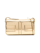 Borsa a tracolla mini per bambina Elisabetta Franchi La Mia Bambina oro con logo EFBO114CTV132 2165 ElISABETTA FRANCHI KIDS 