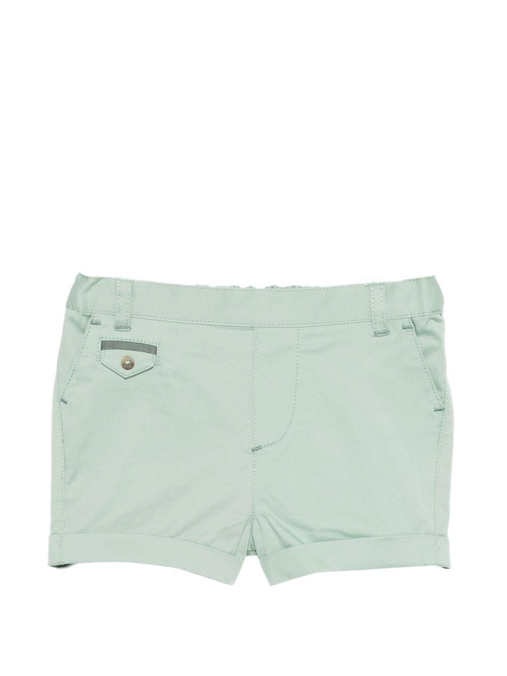 Shorts per neonato Tartine & Chocolat verde in gabadine CC26031 52 TArtine & Chocolat KIDS 