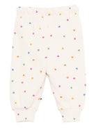 Pantaloni Selena per neonata Molo rosa con stampa a cuori 6S26I205 9537 MOLO KIDS 