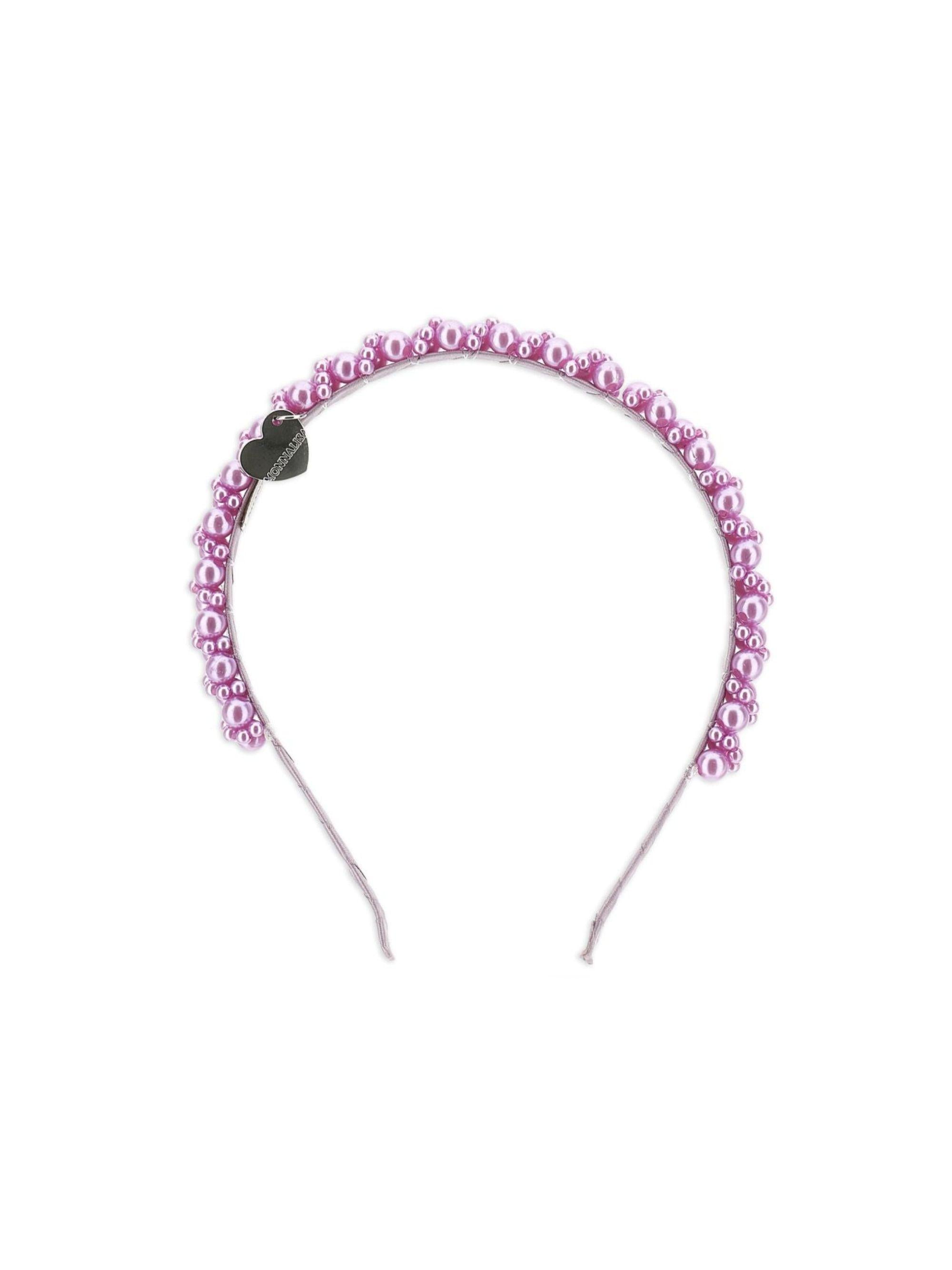 Cerchietto per bambina Monnalisa lilla con decorazione di perle 17G006 7759 0065 MONNALISA KIDS 