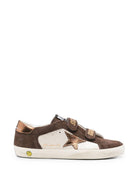 Sneakers per bambino Golden Goose Kids marroni con dettaglio stella sul lato F00143F008778 15451 GOLDEN GOOSE KIDS 