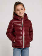 Giubbino per bambini Moncler Enfant bordeaux con design imbottito L29541A00035597Z8 464 MONCLER KIDS 