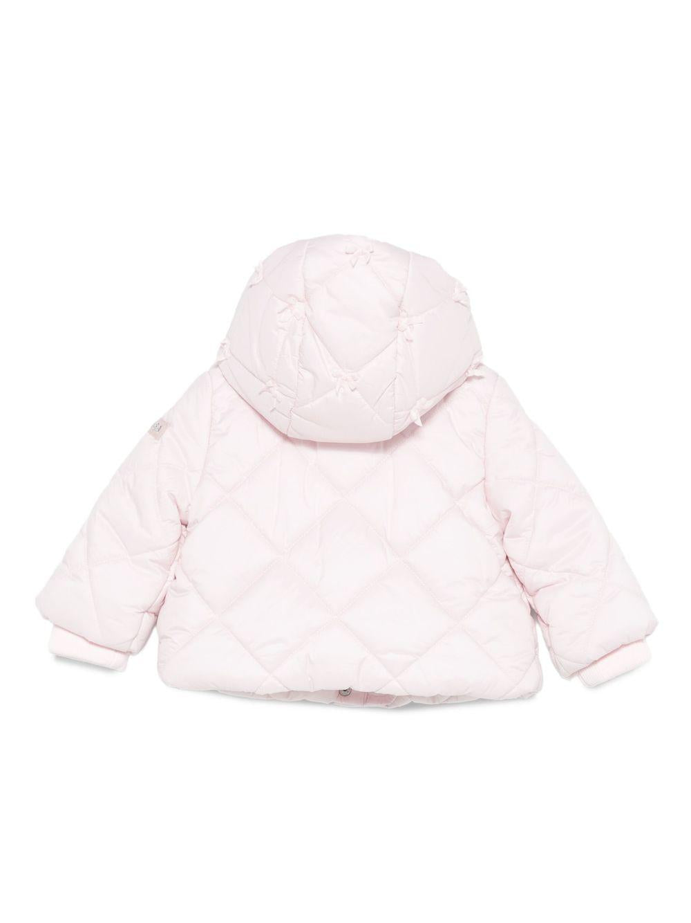 Giubbino per neonata Monnalisa rosa con cappuccio 37F100 6022 0090 MONNALISA 