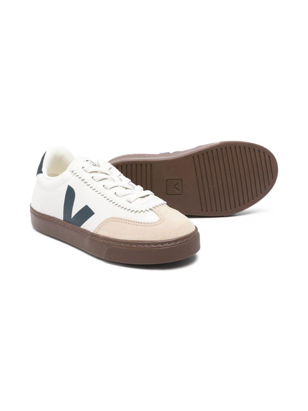 Sneakers per bambini Veja Kids bianca con dettagli a inserti SY2021013 WHITE NAUTICO BARK VEJA KIDS 