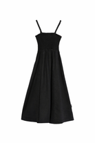 Abito Charlize per bambina Molo nero con corpetto arricciato 2S26E120 0099 MOLO KIDS 