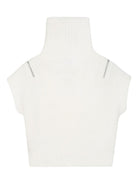 Maglione per bambina Dkny Kids bianco con collo alto D62382 117 DKNY 