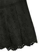 Shorts per bambina Monnalisa neri con orlo a smerlo 17G407 7043 0050 MONNALISA KIDS 