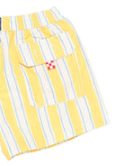 Costume da bagno Syros Jr. per bambino MC2 Saint Barth Kids bianco e giallo con motivo a righe SYR0002 04049L MC2 ST. BARTH KIDS 