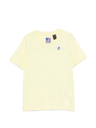 T-shirt per bambini K Way Kids gialla con dettaglio logo K7133YW W0Z K-WAY KIDS 