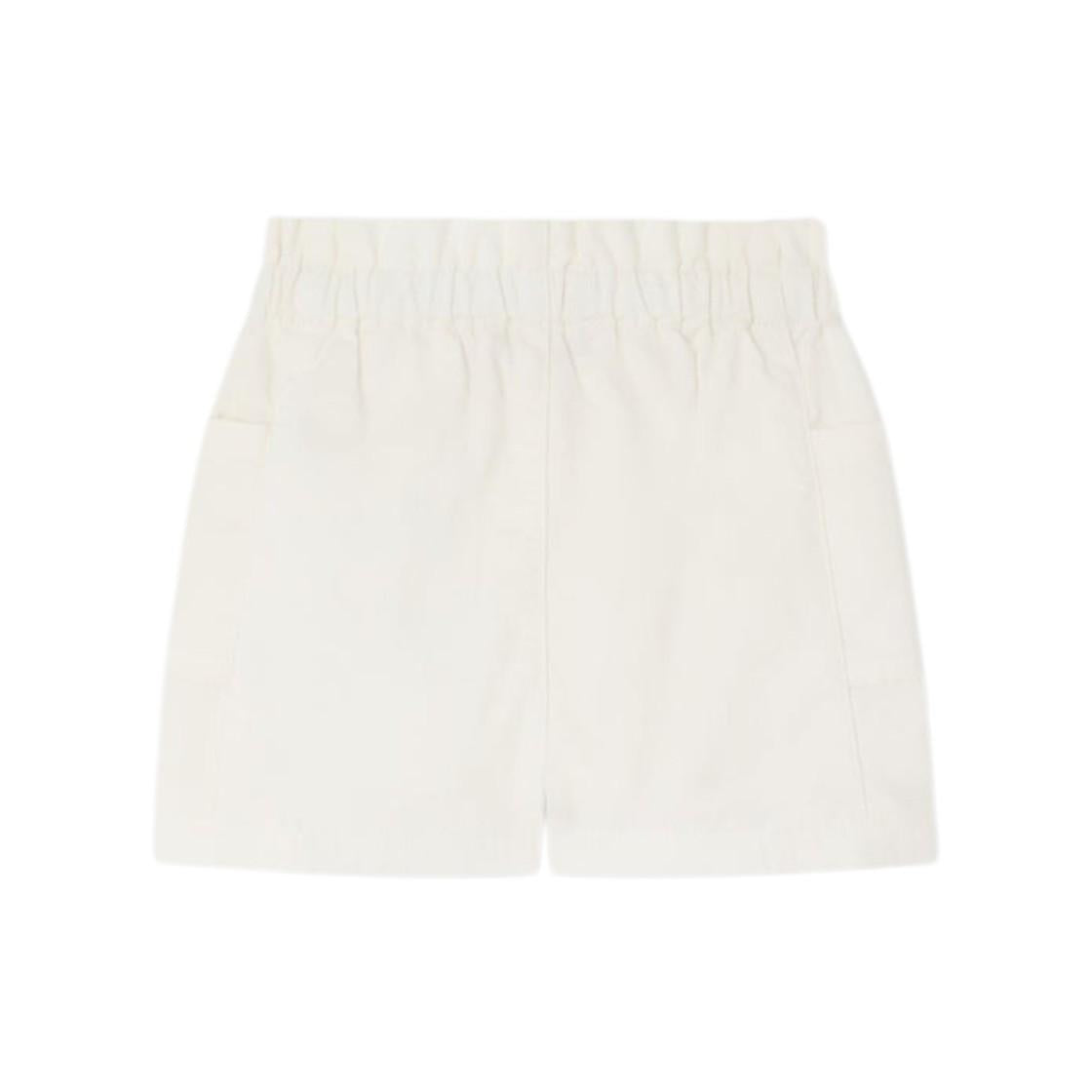 Shorts per neonata bianco Bonpoint con dettaglio logo C06XBEW00002 002 BONPOINT KIDS 