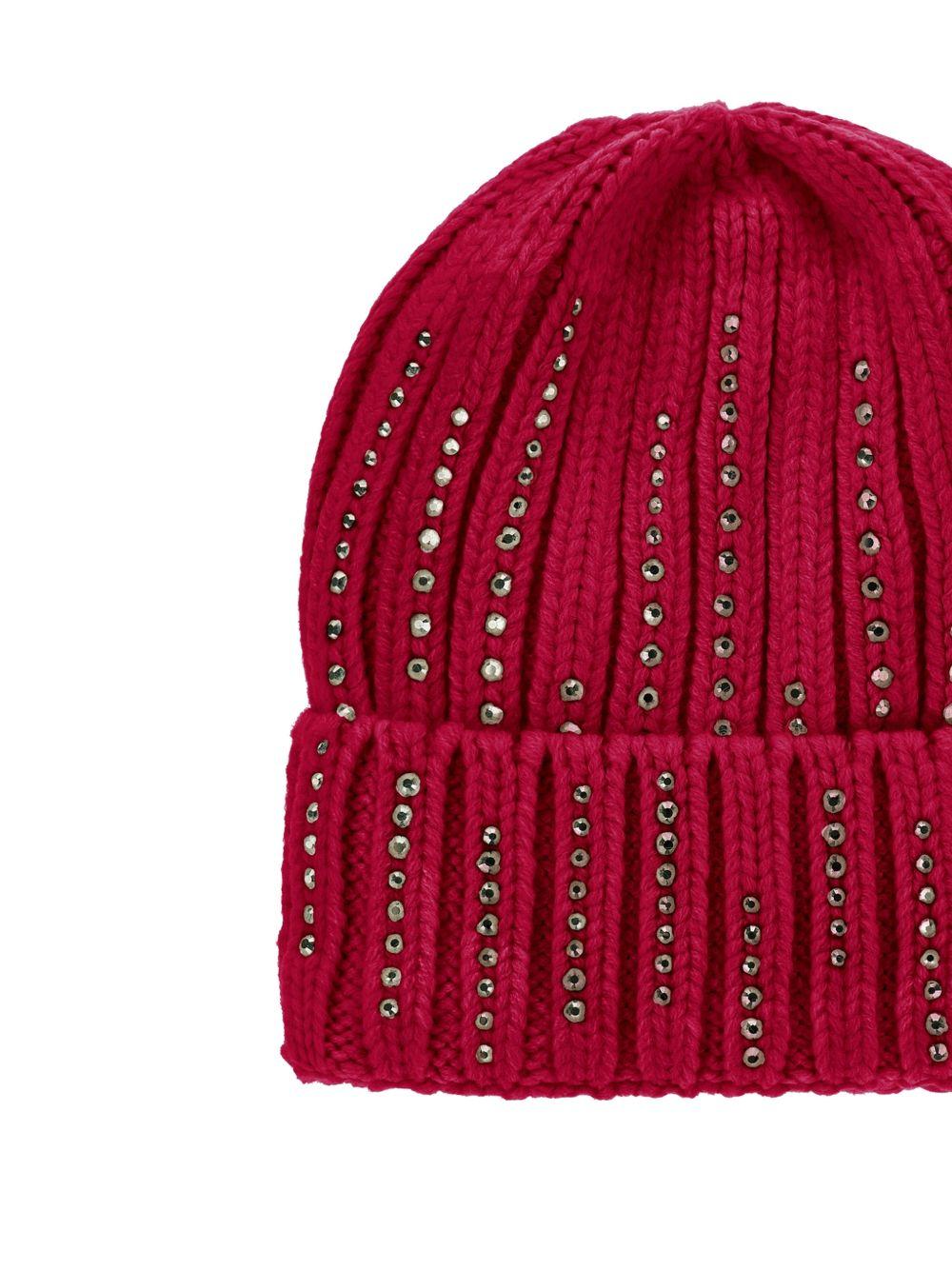 Cappello per bambina Monnalisa Kids rosso con dettagli strass 17H004 8064 0043 MONNALISA KIDS 