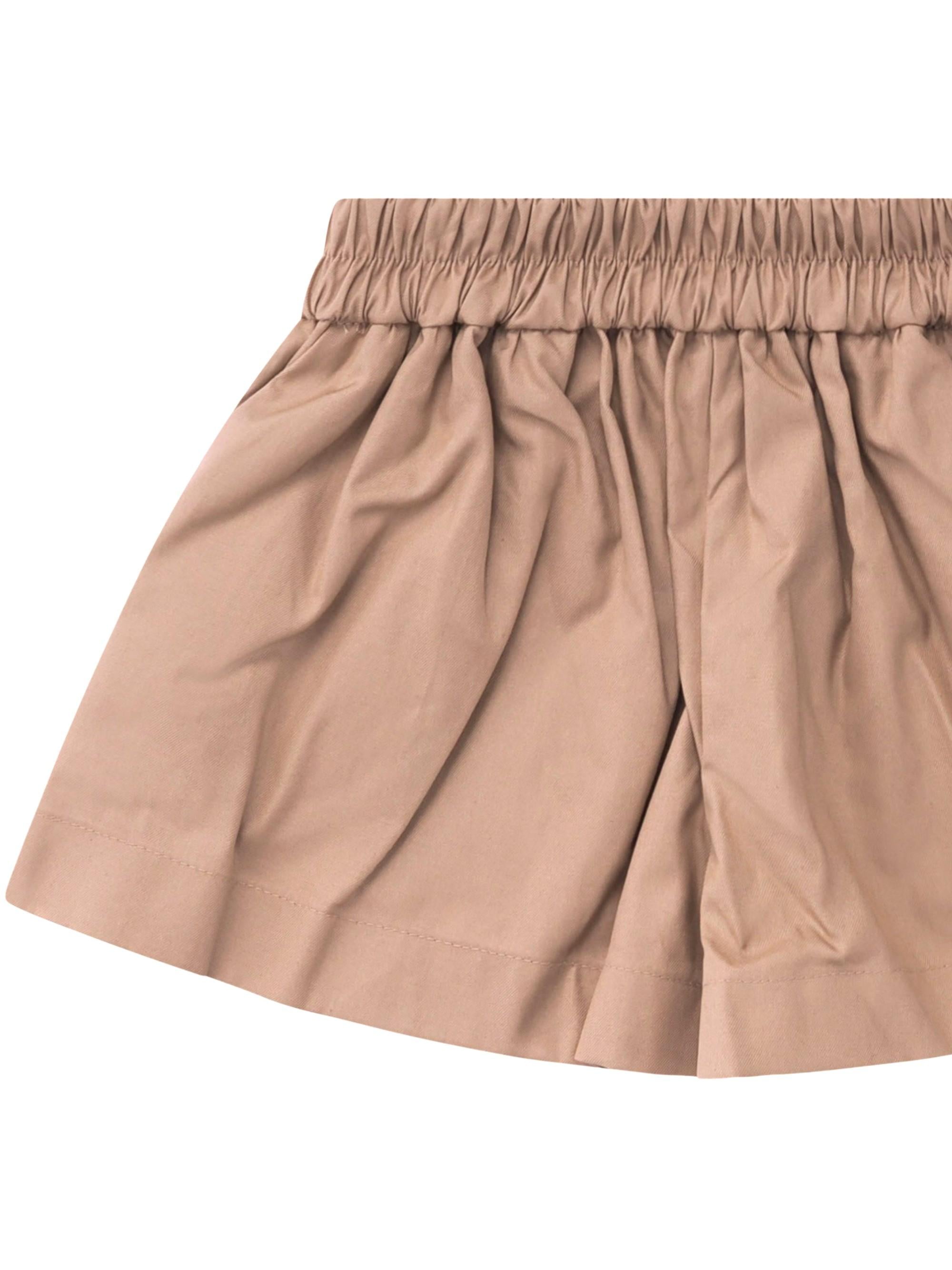 Shorts per neonato Burberry Kids beige con vita elasticizzata 8123338 B9719 BURBERRY KIDS 