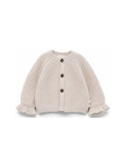 Maglione per neonata Douuod Kids beige con trama a coste DZ9000 Z3404 107 DOUUOD KIDS 