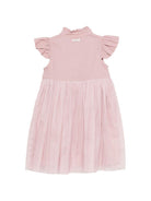 Abito Fleurance per bambina Donsje rosa con ruches 4062900 00197 DONSJE KIDS 