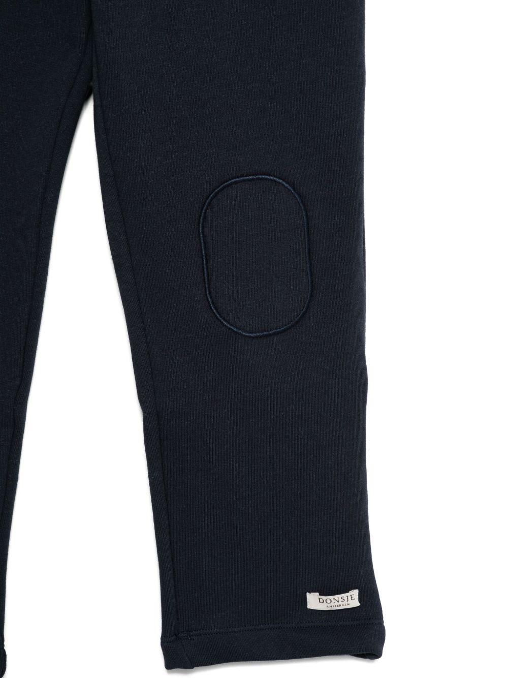 Pantaloni sportivi per bambino DONSJE blu con applicazioni sulle ginocchia 4100300 00206 DONSJE 