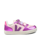 Sneakers V-10 per bambina VEJA Kids fucsia con chiusura a strappo CV0520648C SMALL V-10 VEJA KIDS 