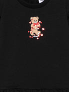 Abito per neonata Moschino Kids nero con motivo Teddy Bear MAV0CWLDA63 60100 MOSCHINO KIDS 