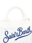 Borsa Vanity Mini MC2 Saint Barth bianca in pizzo sangallo VAMI018 00434L MC2 ST. BARTH KIDS 