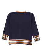 Cardigan per neonato TRUSSARDI JUNIOR blu con dettaglio a righe TIA25078CD PEACOAT TRUSSARDI JUNIOR 