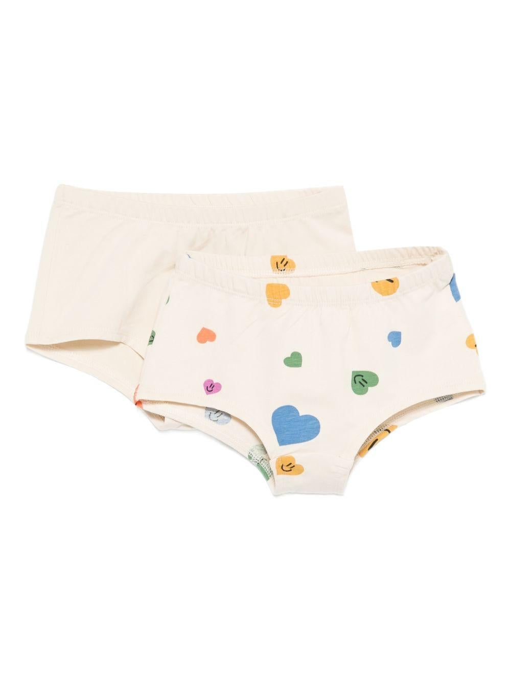 Set di due slip Jemma per bambina beige con diverse fantasie 2S26Q601 9499 MOLO KIDS 