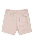 Shorts con ricamo per neonato BOSS Kidswear beige con logo sul retro J52082 249 BOSS KIDS 