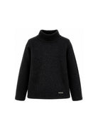 Maglione per bambina Monnalisa Kids nero con motivo a coste 17HLUC 8212 0050 MONNALISA KIDS 