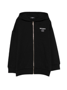 Felpa per bambino Balmain Kids nera con chiusura con zip BX4P50 Z3183 930BC BALMAIN KIDS 