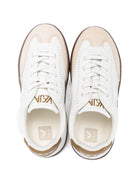 Sneakers per bambini VEJA Kids small Volley bianche con inserti a contrasto SY2021566 WHITE TENT BARK VEJA KIDS 